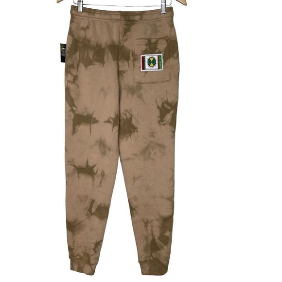Cross Colours Sweatpants Tie Dye Nude Fleece Jersey Joggers Pockets Size Small - Picture 5 of 14